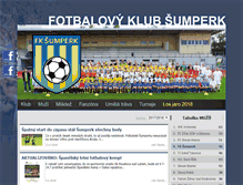 Tablet Screenshot of fotbal-sumperk.cz